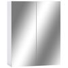 vidaXL feh&eacute;r MDF t&uuml;kr&ouml;s f&uuml;rdőszobaszekr&eacute;ny 60 x 15 x 75 cm