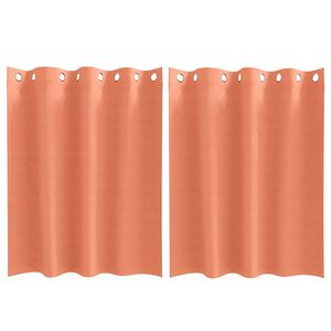 vidaXL Fekete F&uuml;gg&ouml;ny Gyűrűkkel 2 pcs Terrakotta 140 x 140 cm