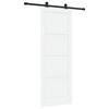 vidaXL Cs&uacute;sz&oacute; ajt&oacute; ORKDAL 78 x 211 cm Szerelt Fa Feh&eacute;r &eacute;s Fekete