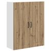vidaXL Fali Szekr&eacute;ny LUCCA K&eacute;zműves T&ouml;lgy 80 x 31 x 100 cm Szerelt Fa
