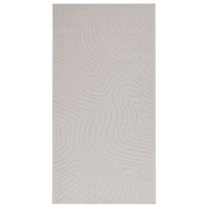 vidaXL Belt&eacute;ri &eacute;s k&uuml;lt&eacute;ri szőnyeg PALMERAS Kr&eacute;m 150 x 80 cm Poli&eacute;szter