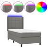 vidaXL s&ouml;t&eacute;tsz&uuml;rke sz&ouml;vet rug&oacute;s &eacute;s LED-es &aacute;gy matraccal 80 x 200 cm