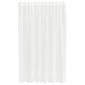 vidaXL Csipk&eacute;s F&uuml;gg&ouml;ny f&uuml;gg&ouml;ny&ouml;kkel Feh&eacute;r 140 x 150 cm Poli&eacute;szter