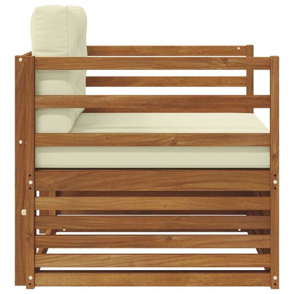 vidaXL K&uuml;lt&eacute;ri kanap&eacute; szett T&ouml;m&ouml;r ak&aacute;cfa &eacute;s poli&eacute;szter Term&eacute;szetes