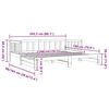 vidaXL fehér tömör fenyőfa kihúzható kanapéágy 90 x 200 cm