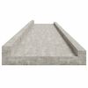 vidaXL 2 db betonsz&uuml;rke fali polc 115 x 9 x 3 cm