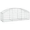 vidaXL &iacute;ves horganyzott vas gabion kos&aacute;r 150x50x40/60 cm