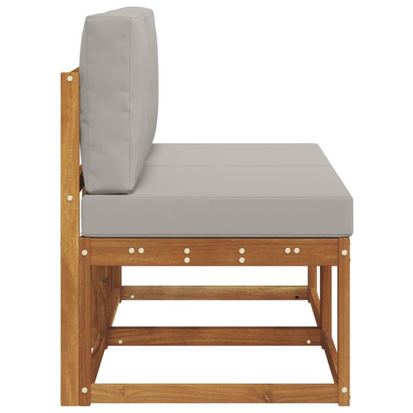 vidaXL 2 Darab K&uuml;lt&eacute;ri k&ouml;z&eacute;pső kanap&eacute; T&ouml;m&ouml;r Ak&aacute;cfa Term&eacute;szetes