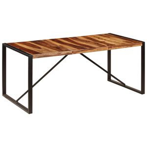 vidaXL t&ouml;m&ouml;r ak&aacute;cf&aacute;b&oacute;l &eacute;tkezőasztal 180 x 90 x 75 cm