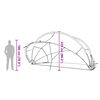 vidaXL Medence kupola &Aacute;tl&aacute;tsz&oacute; 472 x 460 x 229 cm PVC