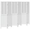 vidaXL 6 paneles feh&eacute;r t&ouml;m&ouml;r cs&aacute;sz&aacute;rfa t&eacute;relv&aacute;laszt&oacute;