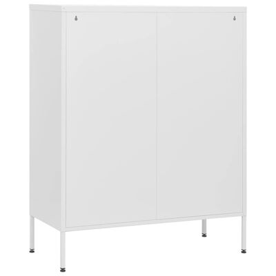 vidaXL fehér acél fiókos szekrény 80 x 35 x 101,5 cm