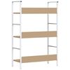 vidaXL 3 szintes t&ouml;lgysz&iacute;nű szerelt fa k&ouml;nyvespolc 60 x 27,6 x 90,5 cm