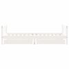 vidaXL feh&eacute;r t&ouml;m&ouml;r fenyőfa gyerek&aacute;gy keret fi&oacute;kkal 90x190 cm