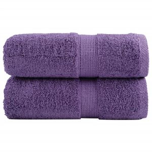 vidaXL pr&eacute;mium mosd&oacute;t&ouml;r&ouml;lk&ouml;ző SOLUND 2 db lila 30 x 30 cm 600 g/m&sup2;