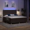 vidaXL LED Box Spring &Aacute;gy matracmal S&ouml;t&eacute;t Barna 180 x 200 cm sz&ouml;vet