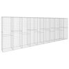 vidaXL horganyzott ac&eacute;l gabion fal fed&eacute;llel 600 x 50 x 200 cm