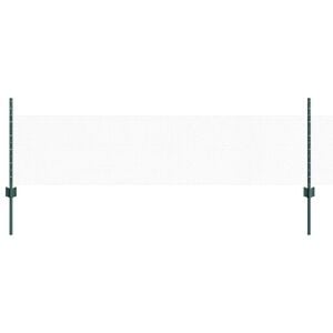 vidaXL Hatsz&ouml;gletű ker&iacute;t&eacute;s oszlopokkal 10 x 0,5 m PVC-bevonatos ac&eacute;l