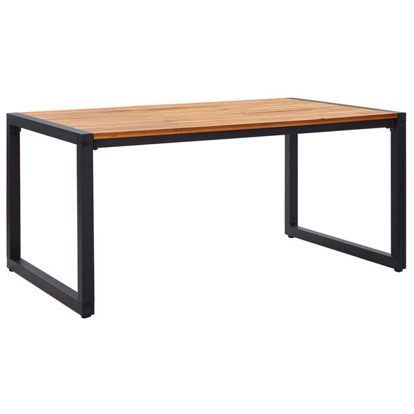 vidaXL 5 r&eacute;szes b&eacute;zs kerti &eacute;tkezőgarnit&uacute;ra