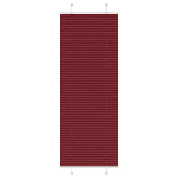 vidaXL plisz&iacute;rozott redőny Bordeaux piros 70x200 cm sz&ouml;vetsz&eacute;less&eacute;g