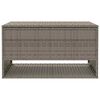vidaXL szürke polyrattan kültéri párna doboz 100x55x55,5 cm