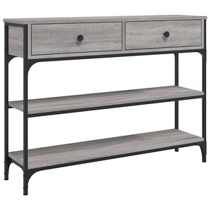 vidaXL sz&uuml;rke sonoma szerelt fa t&aacute;lal&oacute;asztal 100x25x75 cm