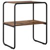 vidaXL Konzolasztal F&uuml;st&ouml;s T&ouml;lgy 100 x 42,5 x 70 cm Szerelt Fa