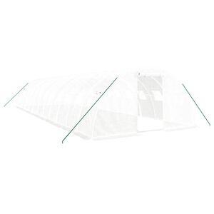 vidaXL feh&eacute;r ac&eacute;lv&aacute;zas melegh&aacute;z 48 m&sup2; 12 x 4 x 2 m