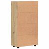 vidaXL Sz&eacute;f polcokkal ajt&oacute;val Artisan t&ouml;lgy 55,5 x 29 x 103 cm Faanyag