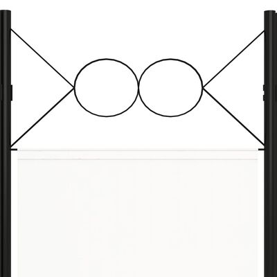 vidaXL fehér 6-paneles paraván 240 x 180 cm