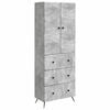 vidaXL Szekr&eacute;ny szett 2 db 66 x 34,5 x 90 cm Szerelt Fa Betonsz&uuml;rke