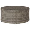 vidaXL K&uuml;lt&eacute;ri K&aacute;v&eacute;z&oacute; Asztalok Sz&uuml;rke &Oslash; 68 x 30 cm Rattan