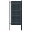 vidaXL antracit PVC &eacute;s ac&eacute;l ker&iacute;t&eacute;skapu 100 x 204 cm