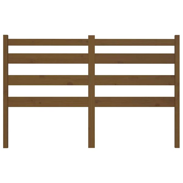 vidaXL m&eacute;zbarna t&ouml;m&ouml;r fenyőfa &aacute;gyfejt&aacute;mla 166 x 4 x 100 cm