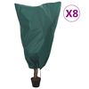 vidaXL 8 db n&ouml;v&eacute;nyv&eacute;dő huzat zsin&oacute;rral 70 g/m&sup2; 0,8 x 1,2 m