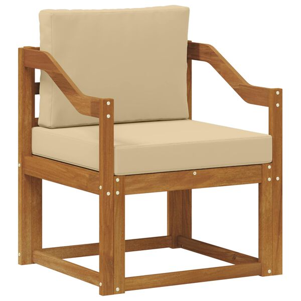 vidaXL K&uuml;lt&eacute;ri kanap&eacute; T&ouml;m&ouml;r ak&aacute;cfa &eacute;s poli&eacute;szter Term&eacute;szetes