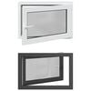 vidaXL D&ouml;nthető &eacute;s forgathat&oacute; pinceablak RISOR 90 x 60 cm PVC &eacute;s &Uuml;veg