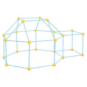 vidaXL 72 darabos erődépítő készlet gyerekeknek