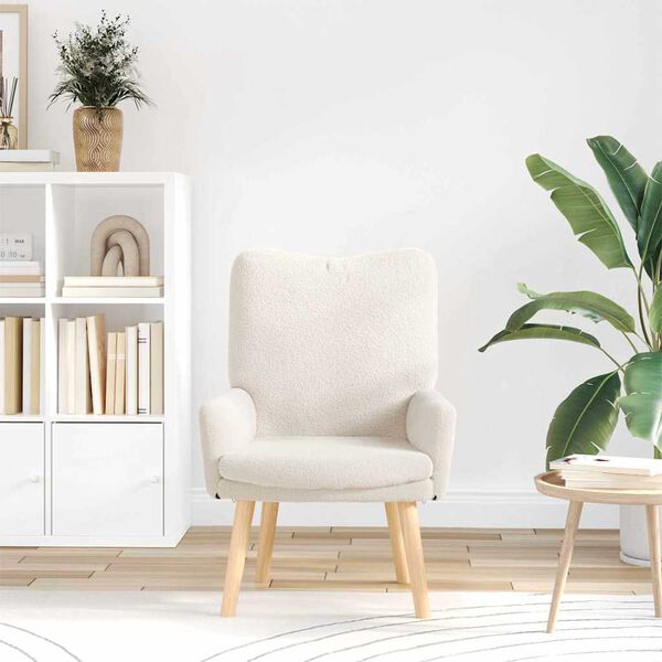 vidaXL karossz&eacute;k Kr&eacute;m 63 x 67 x 94 cm B&aacute;r&aacute;ny Sz&ouml;vet &eacute;s P&oacute;tlap