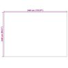 vidaXL Ter&uuml;letszőnyegek HUARTE Kr&eacute;m 340 x 240 cm Poli&eacute;szter