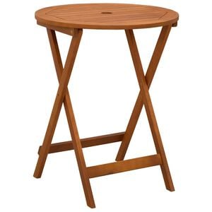 vidaXL t&ouml;m&ouml;r eukaliptuszfa &ouml;sszecsukhat&oacute; kerti asztal &Oslash; 60 x 75 cm