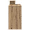 vidaXL Asztal polcokkal Artisan tölgy 106 x 40 x 88,5 cm Faanyag