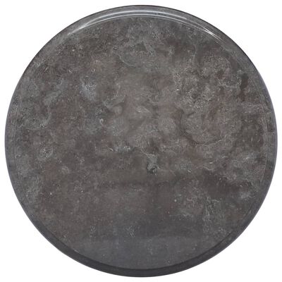 vidaXL fekete márvány asztallap Ø40 x 2,5 cm