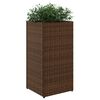 vidaXL 2 db barna polyrattan kerti &uuml;ltetől&aacute;da 30x30x60 cm