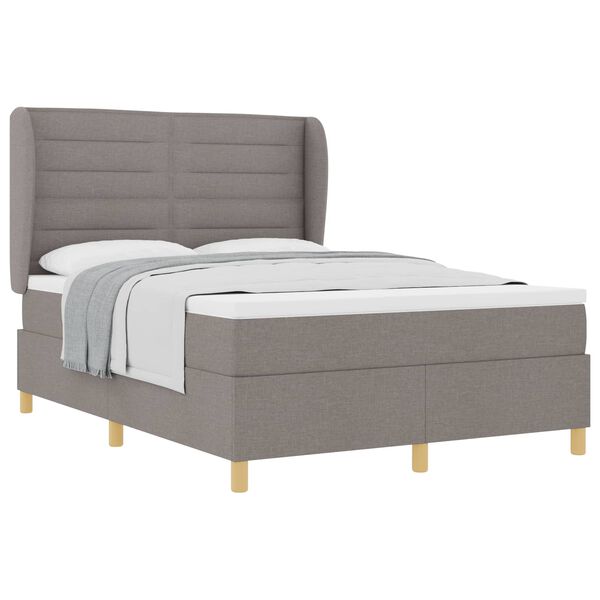 vidaXL Boxspring &aacute;gy matraccal S&ouml;t&eacute;tsz&uuml;rke 90x190 cm Sz&ouml;vet T&oacute;psz&iacute;nű