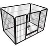 FLAMINGO Kazan M-es m&eacute;retű fekete kutyakennel 109 x 72 x 72 cm