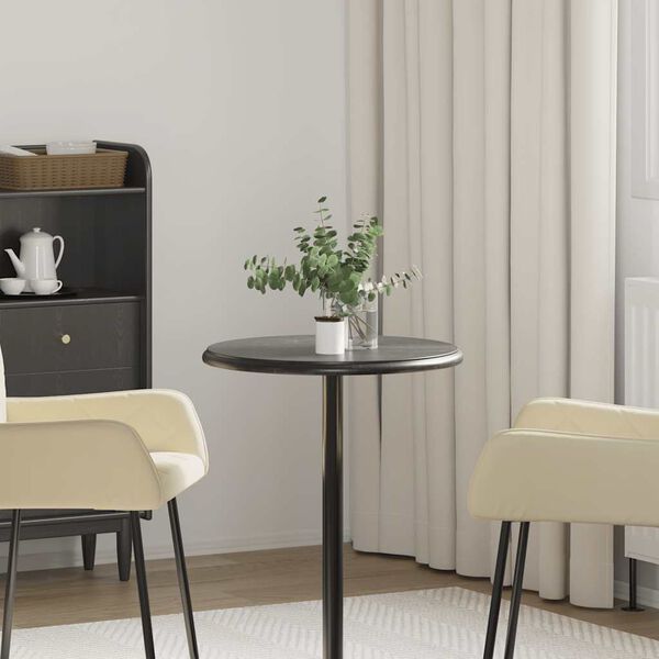 vidaXL fekete m&aacute;rv&aacute;ny asztallap &Oslash;50 x 2,5 cm