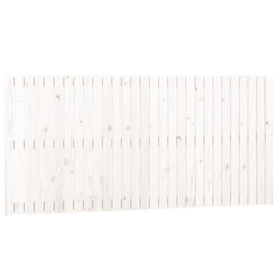vidaXL fehér tömör fenyőfa fali fejtámla 185x3x90 cm