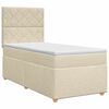 vidaXL Boxspring &aacute;gy matraccal Kr&eacute;msz&iacute;nű 90 x 190 cm Sz&ouml;vet