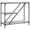 vidaXL sz&uuml;rke sonoma sz&iacute;nű szerelt fa konzolasztal 88,5x30x75 cm
